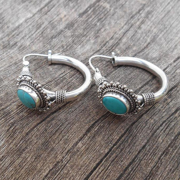 Chic™ | Retro Turquoise Earrings
