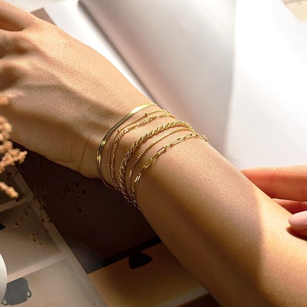 Vernetta™ | Gold Bracelet Set