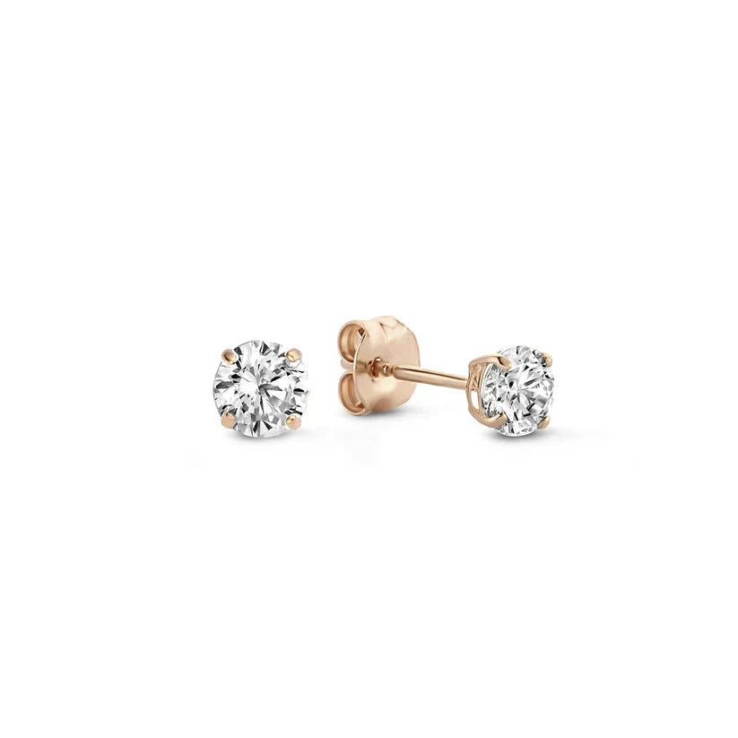 Larmes™ | Gold Stone Stud Earrings